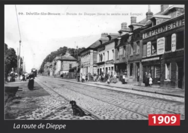 route de Dieppe 1909, l'imprimerie - © Coll. Ph RUC